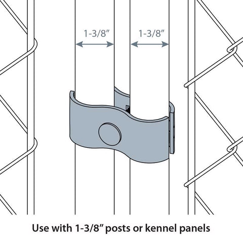 Yardlink Galvanized Steel Panel Clamp Set 1 pk
