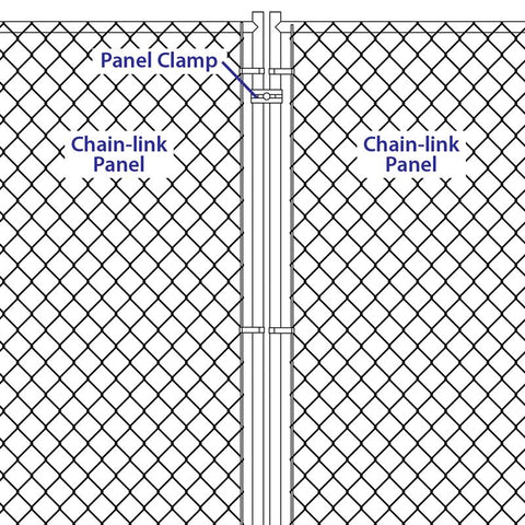 Yardlink Galvanized Steel Panel Clamp Set 1 pk