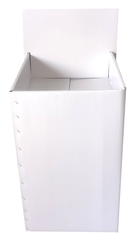Vulcan TGE-DUMP Display Empty Dump Bin, Paper, White, 24 in L, 20 in W, 33-1/2 in H