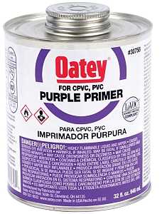 Oatey 30758 Primer, Liquid, Purple, 32 oz
