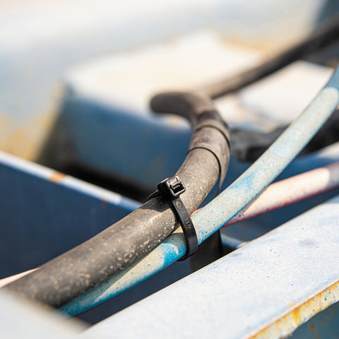 Gardner Bender Xtreme 45-308UVBFZ Cable Tie, Nylon, Black, 8 in L, 20/PK