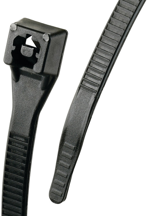 Gardner Bender Xtreme 46-308UVBFZ Cable Tie, Nylon, Black, 8 in L, 100/PK
