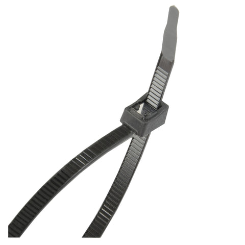 Gardner Bender 45-308UVBSC Cable Tie, 2 in Max Bundle Dia, Double-Lock Locking, 6/6 Nylon, Black, 8.6 in L
