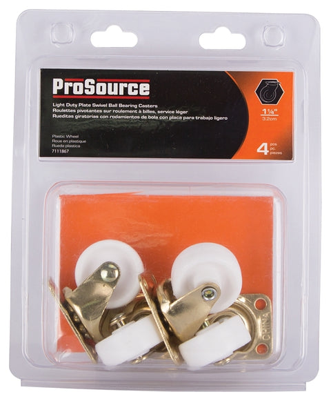 Uipicker Wheel Shell ProSource JC-B04-PS Swivel Caster, 1-1/4 in Dia Wheel, 16 mm W Wheel ...