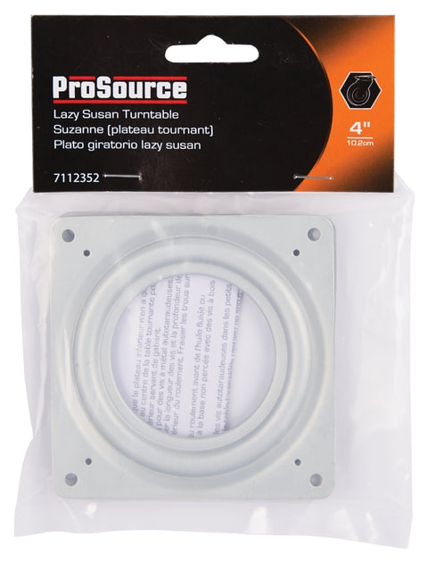 ProSource JC-L01-PS Lazy Susan Turntable, 300 lb, Steel Shelf, Silver, Zinc, Pack of 6