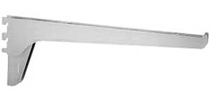 Knape & Vogt 185B ANO 24 Shelf Bracket, 24 in L, Steel, Anochrome