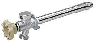 B & K 104-825HC Anti-Siphon Frost-Free Sillcock Valve, 8 in L, 1/2 x 3/4 in, MPT x Hose, 125 psi, Brass Body, Chrome