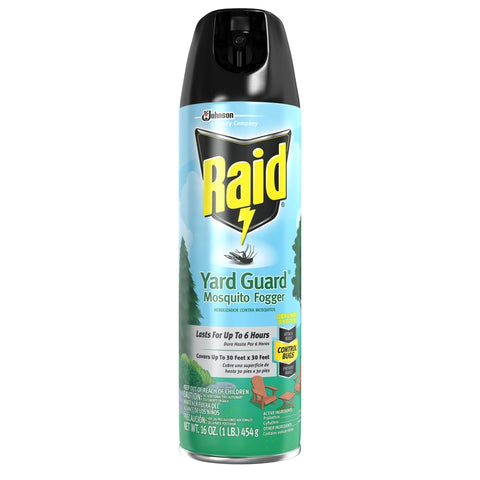 Raid Yard Guard Insect Killer Aerosol 16 oz, Pack of 12