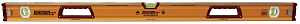 Johnson 1717-4800 Box Level, 48 in L, 3-Vial, Non-Magnetic, Aluminum, Yellow