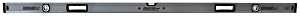 Johnson 1741-7200 Box Level, 72 in L, 3-Vial, Non-Magnetic, Aluminum, Yellow