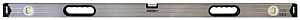 Johnson 1735-4800 Box Level, 48 in L, 3-Vial, Non-Magnetic, Aluminum, Silver