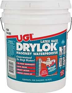 Drylok 27615 Masonry Waterproofer, Gray, Liquid, 5 gal, Pail