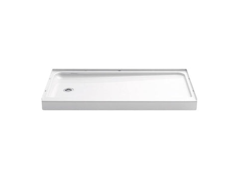 Sterling Ensemble Series 72171110-0 Shower Base, 60 in L, 30 in W, 5 in H, Vikrell, White, Alcove Installation