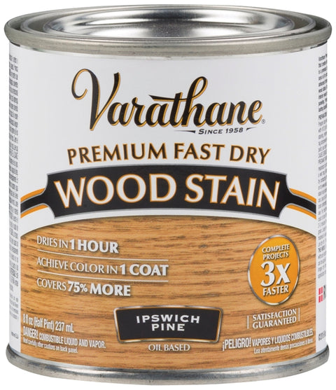 Varathane 262031 Wood Stain, Ipswich Pine, Liquid, 0.5 pt, Can
