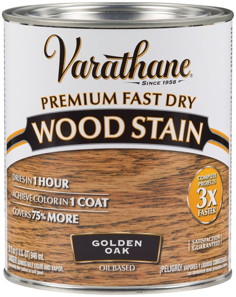 Varathane 262003 Wood Stain, Golden Oak, Liquid, 1 qt, Can, Pack of 2