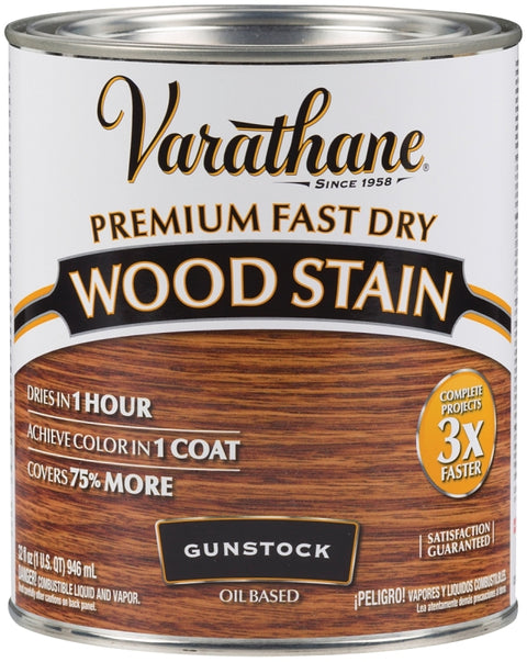 Varathane 262007 Wood Stain, Gunstock, Liquid, 1 qt, Can, Pack of 2