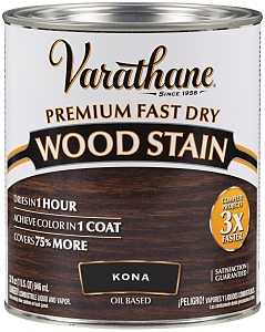 Varathane 262010 Wood Stain, Kona, Liquid, 1 qt, Can, Pack of 2