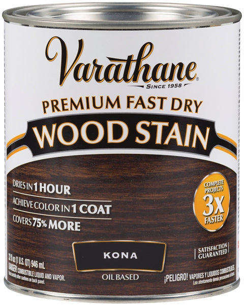 Varathane 262010 Wood Stain, Kona, Liquid, 1 qt, Can, Pack of 2