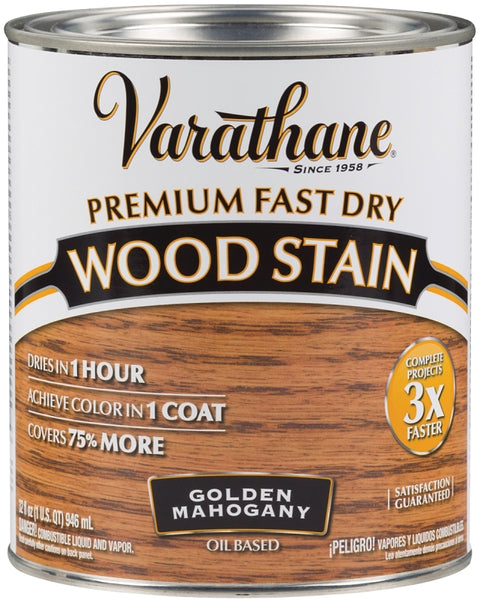 Varathane 262014 Wood Stain, Golden Mahogany, Liquid, 1 qt, Can, Pack of 2