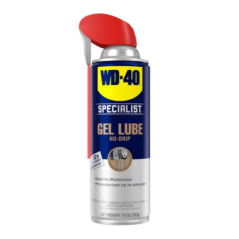 WD-40 Specialist 300103 No-Drip Gel, 10 oz Aerosol Can, For Garage Doors and Equipment