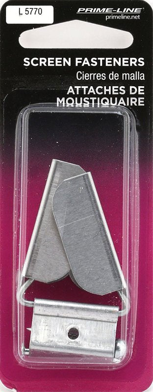 Prime-Line 018-4663 Screen Hanger and Latch, Aluminum, Mill, Pack of 6