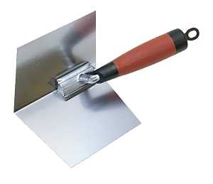 Marshalltown DuraSoft Series 23D Drywall Corner Trowel, 5 in W Blade, 4 in L Blade, Stainless Steel Blade