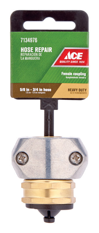 Ace 3/4 or 5/8 in. Zinc Hose Mender Clamp Female Threaded