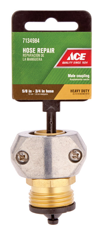 Ace 5/8 or 3/4 in. Zinc Hose Mender Clamp Male Threaded