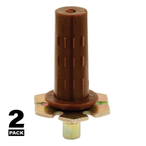 Prime-Line N 6707 Door Pivot, 7/16 in Dia Base, 1-5/16 in H Base, Nylon/Steel, 2/PK