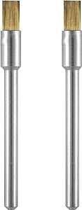 Dremel 537-02 Brush, 1/8 in Dia, 1/8 in Arbor/Shank, Brass Bristle