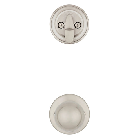Kwikset 966P15BX Door Knob, Satin Nickel