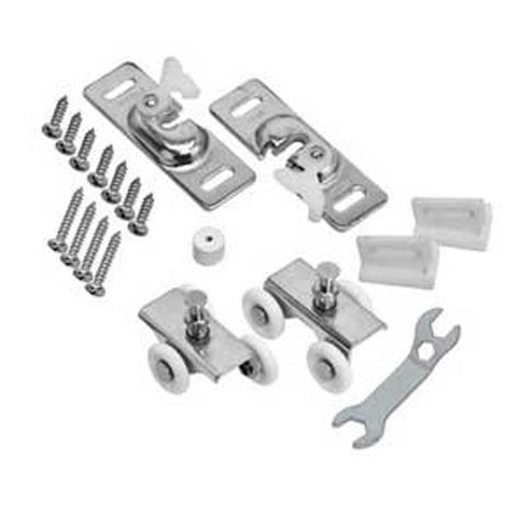 RENIN PD113P Pocket Door Hardware Kit, Metal, For: 1-3/5 to 1-3/4 in Doors