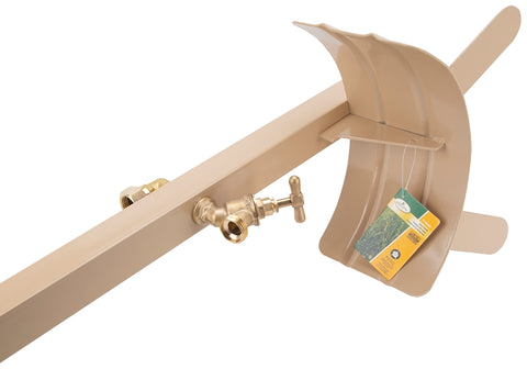 Landscapers Select HH-693 Hose Stand, 150 ft Capacity, Steel, Tan, Powder-Coated, Stake Mounting