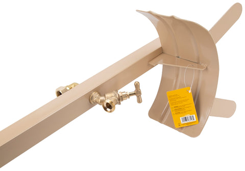Landscapers Select HH-693 Hose Stand, 150 ft Capacity, Steel, Tan, Powder-Coated, Stake Mounting