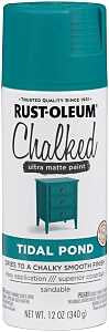 Rust-Oleum 302597 Chalk Spray Paint, Ultra Matte, Tidal Pond, 12 oz, Can