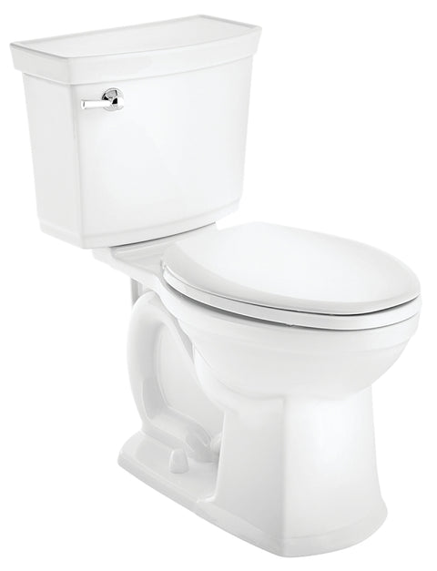 American Standard VorMax 727AA121.020 Complete Toilet, Elongated Bowl, 1.28 gpf Flush, 12 in Rough-In, 16-1/2 in H Rim