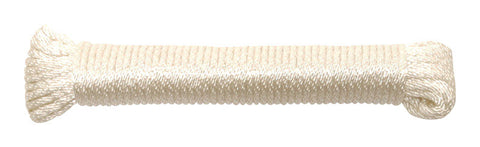 Ace 3/16 in. D X 50 ft. L White Solid Braided Nylon Rope, Pack of 6