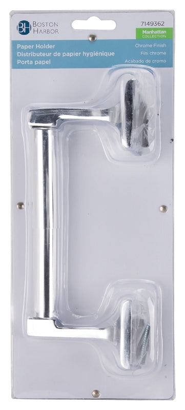 Boston Harbor PBC8505-3L Paper Holder, Zinc, Chrome, Wall Mounting