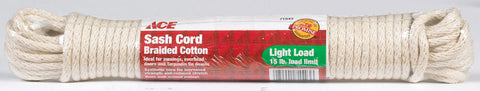 Ace 3/16 in. Dia. x 50 ft. L Braided Cotton Cord Natural