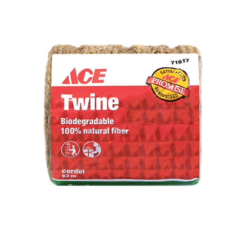 Ace 1/4 in. Dia. x 208 ft. L Jute Twine Natural