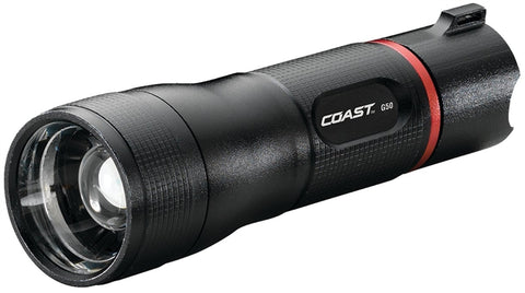 Coast Focusing Flashlight, 1.5 V, LED Bulb, 230 Lumens, AAA Alkaline Battery, 4.8 in L