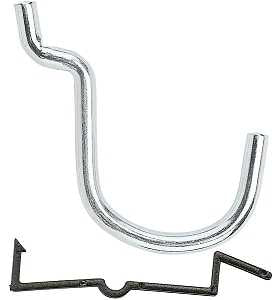 National Hardware N180-019 Peg Hook, 1-1/2 in, 1/4 in Opening, Steel, Zinc