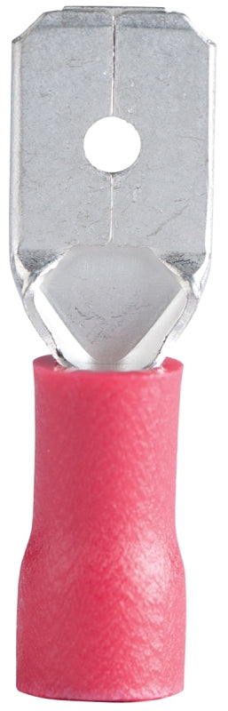 Gardner Bender 20-141M Disconnect Terminal, 600 V, 22 to 16 AWG Wire, 1/4 in Stud, Vinyl Insulation, 1/4 in L Dimensions