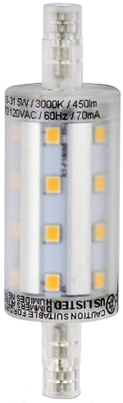 Feit Led R7 Feit Electric BPJ78/LED LED Bulb, Specialty, R7s Lamp, 40 W Equivalent ...