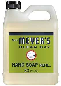 Mrs. Meyer's 12163 Hand Soap Refill, Liquid, Lemon Verbena, 33 oz Jug