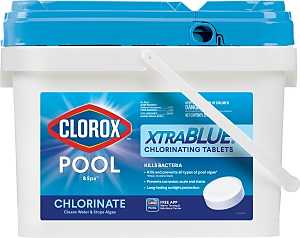Clorox POOL & Spa XtraBlue 23025CLX Chlorinating Tablet, Solid, Chlorine, 25 lb