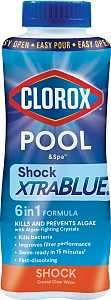 Clorox POOL & Spa Shock Xtrablue 33020CLX Pool Chemical, 1 lb Bottle, Solid, Chlorine, Blue/Green, Pack of 36