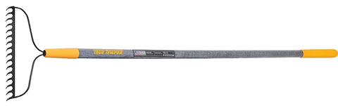 True Temper 2811600 Bow Rake, 3-1/2 in L Head, 15.78 in W Head, 16-Tine, Steel Tine, 63.9 in L Handle