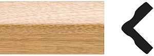 Royal 5073911 Corner Moulding, 8 ft L, 1 in W, PVC, Imperial Oak, Pack of 15
