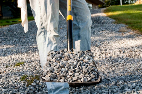 True Temper 2585500 Transfer Shovel, 9.67 in W Blade, 16 ga Gauge, Steel Blade, Fiberglass Handle, 47 in L Handle